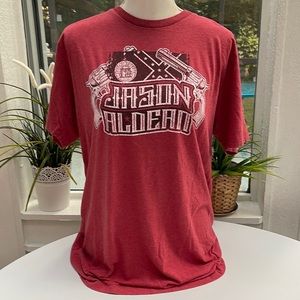 Jason Aldean Unisex Red & Black Tour Tee